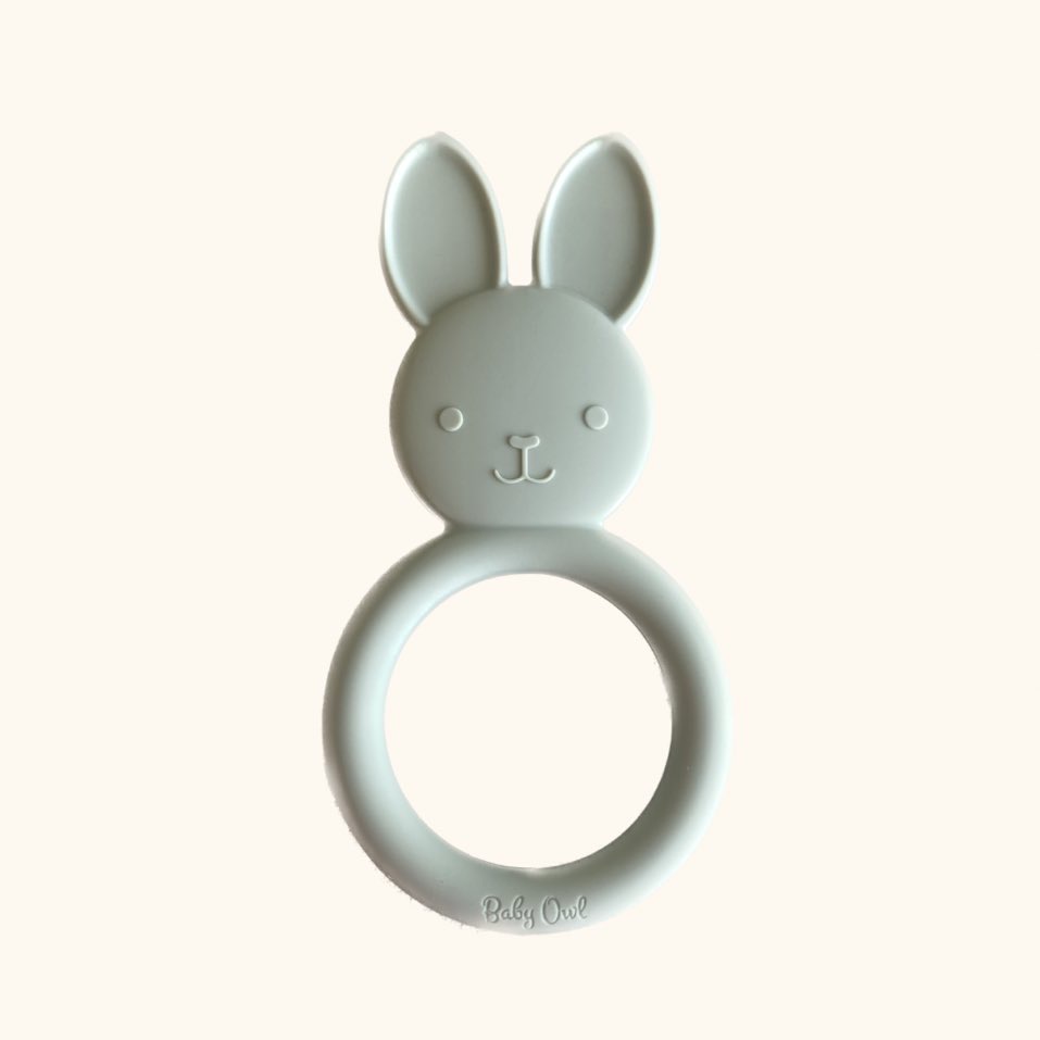 silicone bunny rabbit teething toy