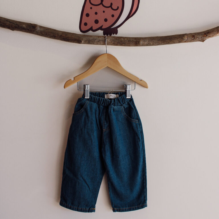 Βρεφικό τζιν παντελόνι σκούρο μπλε baggy jeans for toddlers